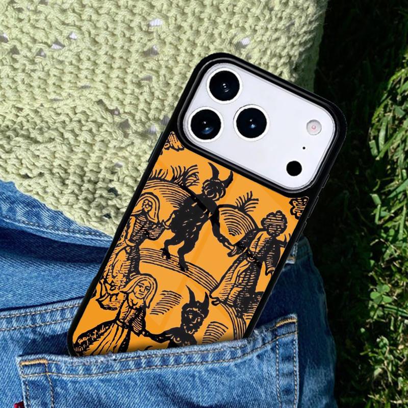 Witches Circle Dance Phone Case For iPhone 17 AIR 16 Pro Max 15 14 Pro 11 12 13 Shockproof Silicone Cover