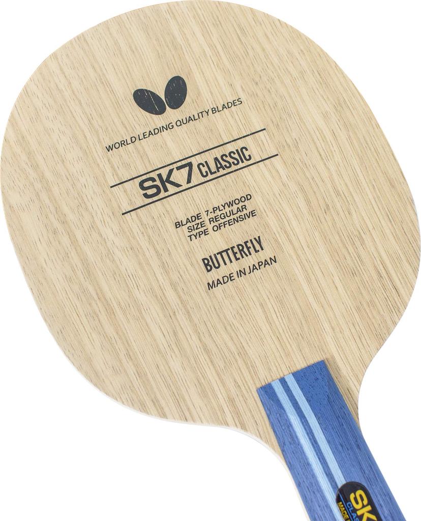 Butterfly SK7 Classic-CS Table Tennis Racket with Penholder, Chinese Style, 7-Ply Plywood, 23910
