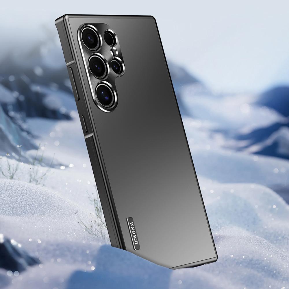 Чехол для Samsung Galaxy S23 S24 S25 Ultra 5G Матовый Магнитный Металлический Материал Матовый Ультратонкий S24Ultra S25Ultra Защитный Чехол