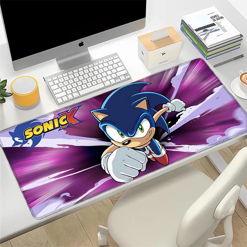 Cute Sonics The Hedgehogs Mousepad HD Printing Computer Gamers Locking Edge Nonslip Mouse Pad XXLxcm Keyboard PC Desk Pad