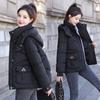 2025 Осень/Зима Новая Пуховая Хлопковая Куртка Корейская Свободная Утолщенная Куртка-Пуховик с Капюшоном Универсальная Куртка Женская