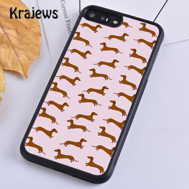Krajews Sausage Dog Dachshund Art Soft Phone Case Cover For iPhone 14 5 6s 7 8 Plus XR XS 11 12 13 Pro Max Samsung S21 S22ultra