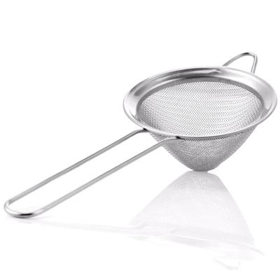 Барный фильтр-ситечко, коническое коктейльное ситечко с длинной ручкой, сетчатый фильтр из нержавеющей стали, пищевой сетчатый фильтр для сока, сито, аксессуары для бара