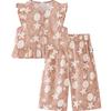 Mini Balabala Girls' Summer Vest & Cropped Pants Set