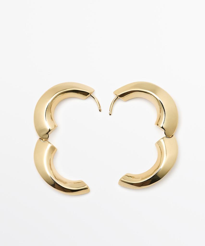 Массивные серьги-кольца Massimo Dutti
