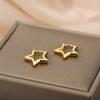 Серьги со звездами для женщин и девочек, минималистичный обруч из нержавеющей стали для пирсинга, новинка 2024 года, ювелирные изделия y2k aretes de mujer