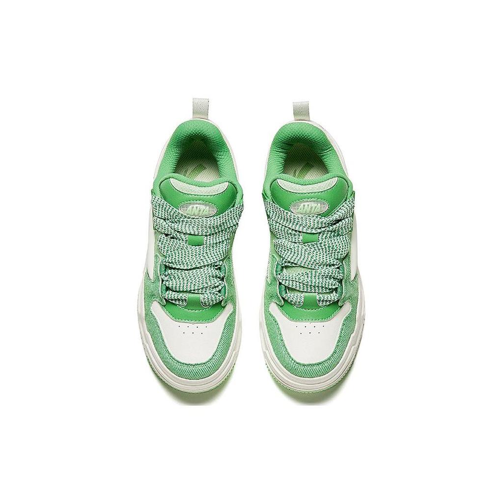 Anta Низкие нескользящие кроссовки Bread Shoes женские кроссовки зеленые белые 922348001-6