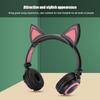 CL107 Cat Ear Foldable Music   USB Headphone Earphone with LED Light for PC Mobile Phone