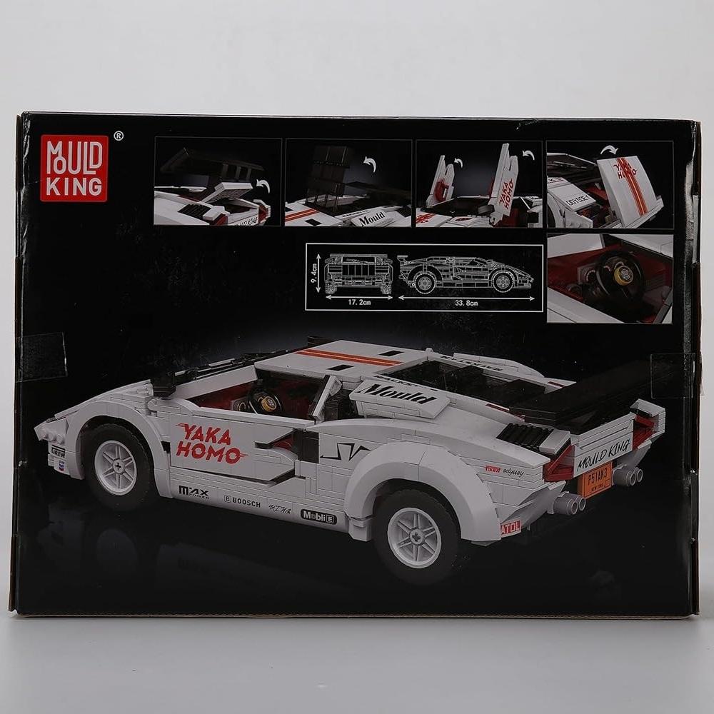 MOULD KING 10045/10046 Технический автомобиль MOC 82416 Countachs Speed ​​Super Car DIY Строительные блоки Игрушки Коллекция Подарки для детей