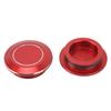KIMISS 2pcs Frame Hole Plug, CNC Aluminum Motorcycle Frame Hole Cap Dustproof Round Frame