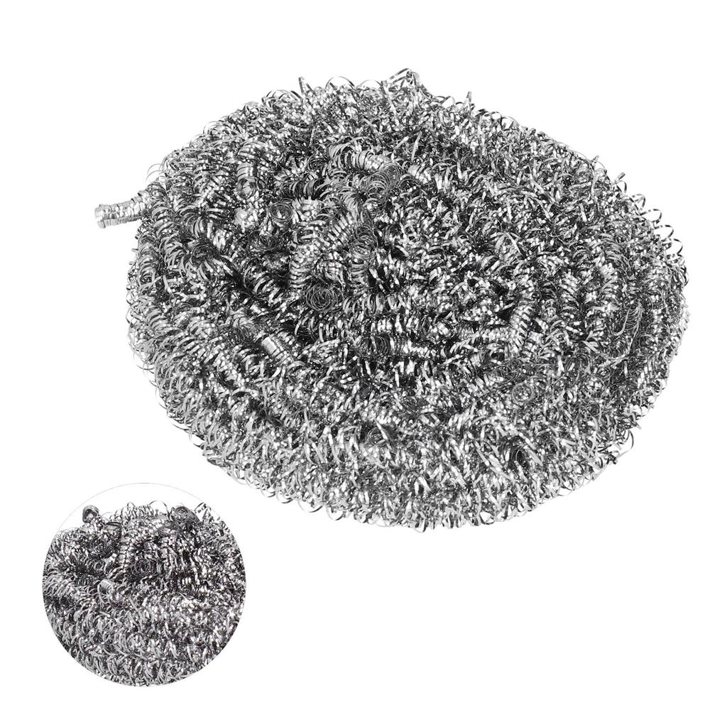 Stainless Steel Scrubber Cleaning Ball Scouring Ball for Pot Cleaner Kitchen Cleaning Tool