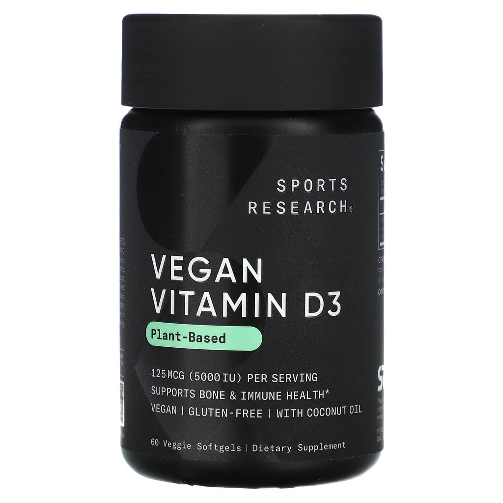 Vegan Vitamin D3, 125Mcg/5,000Iu, 60 Veggie Softgels