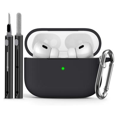 Самый продаваемый силиконовый защитный чехол для AirPods Pro 3, модель 2025 года с ремешком - однотонный