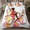 Girl Butterfly Duvet Cover Set Beautiful Fairy Butterflies Single Bedding Set Flower Fairy Fantasy Queen Comforter Cover 2_3 Pc