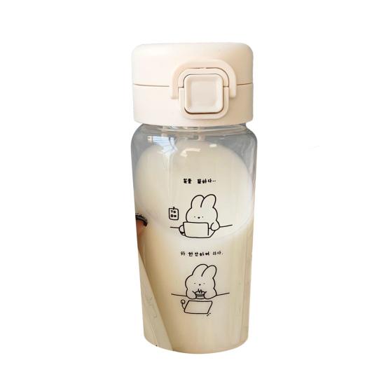 Water Jug Large Capacity Multipurpose Plastic Modern Bear Rabbit Drink Bottle for School
