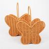 Decorative Butterfly Shaped Basket with Handle Plastic Construction Storage Container For Living Room Bedroom