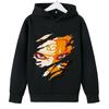 Новое детское спортивное худи с принтом Наруто 2025 года, осенне-зимний теплый свитер для мальчиков и девочек для улицы