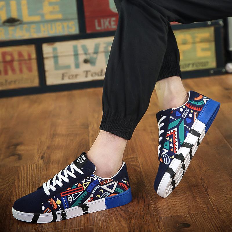 Модная мужская повседневная обувь, прогулочные кроссовки на шнуровке, уличная обувь на плоской подошве