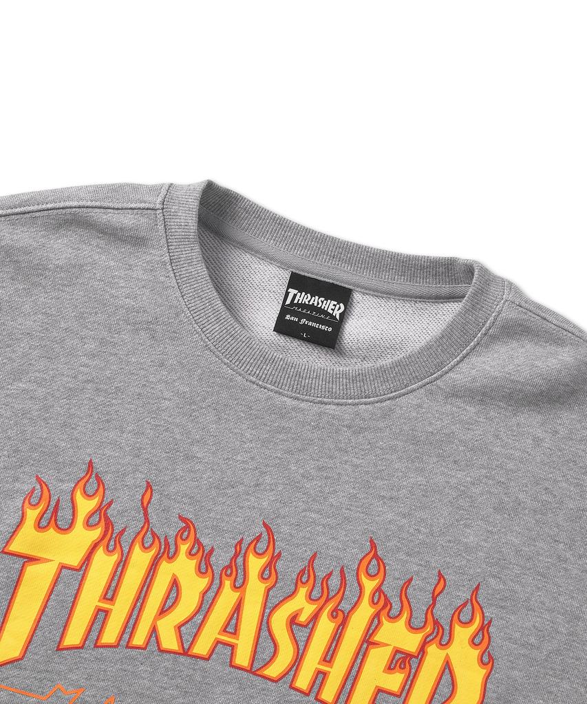 Свитшот с логотипом Treasure Flame Серый