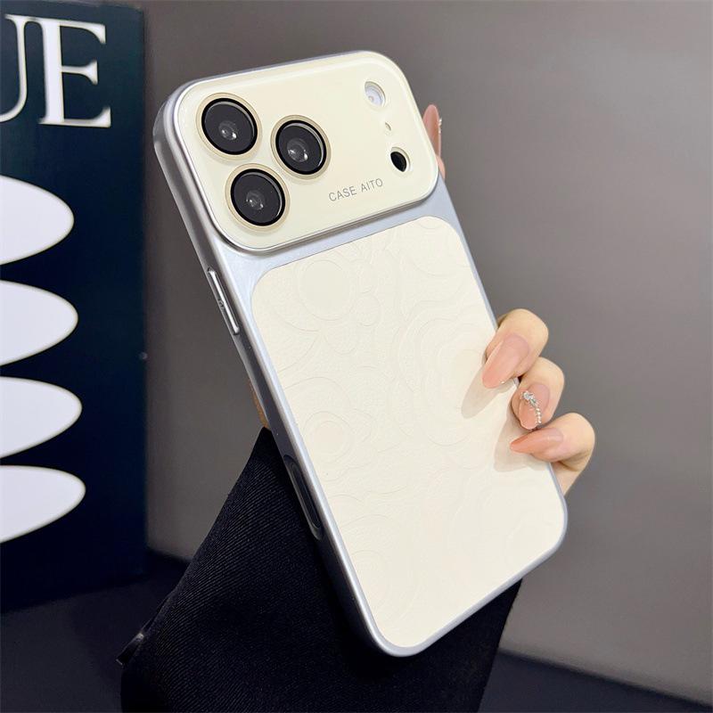 Элегантный чехол для телефона с полным покрытием «Камелия» для iPhone 14/15/16/17 Pro Max