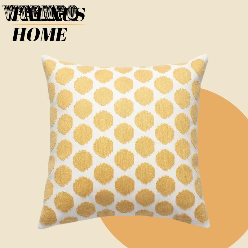 WTEMPO Зеленый лист Подсолнух Гостиная Диван Вышивка Подушка Наволочка