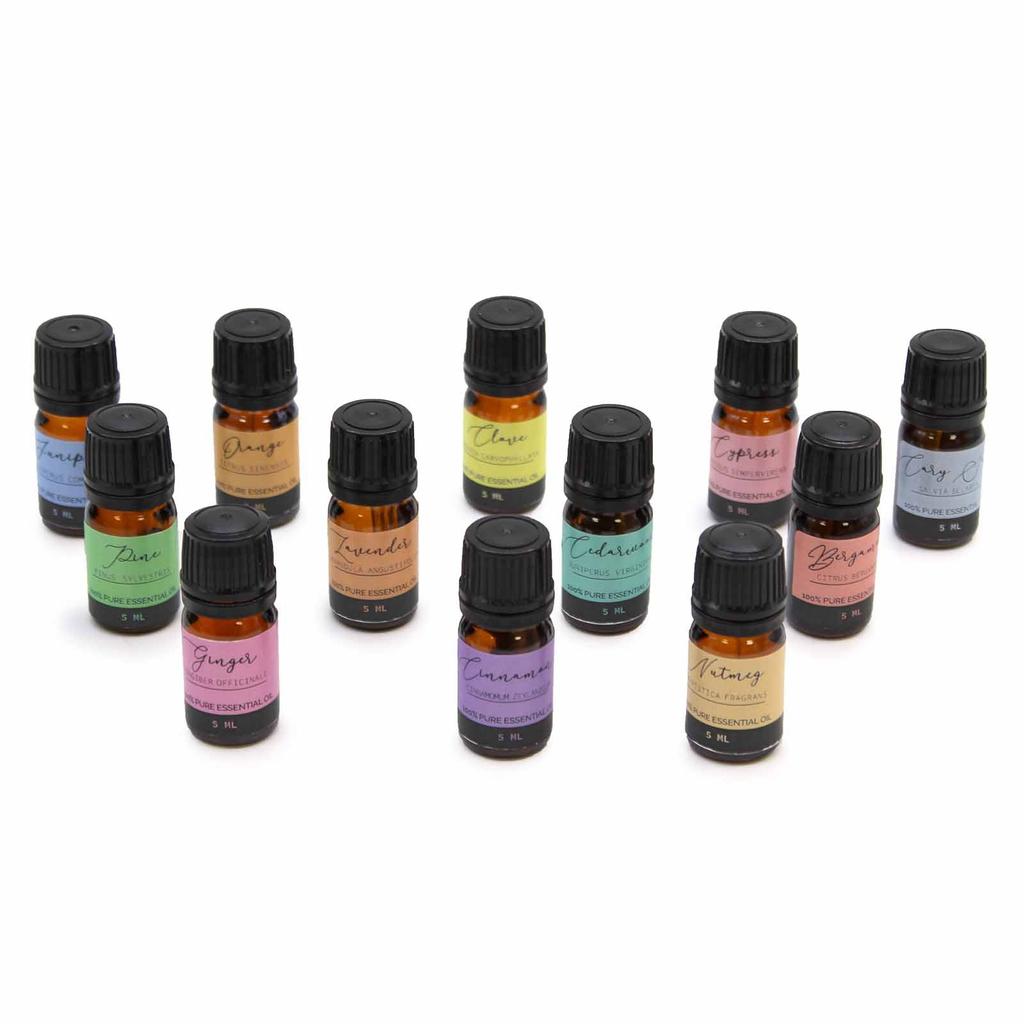 Aromatherapy Essential Oils Set 12-Pack Autumn