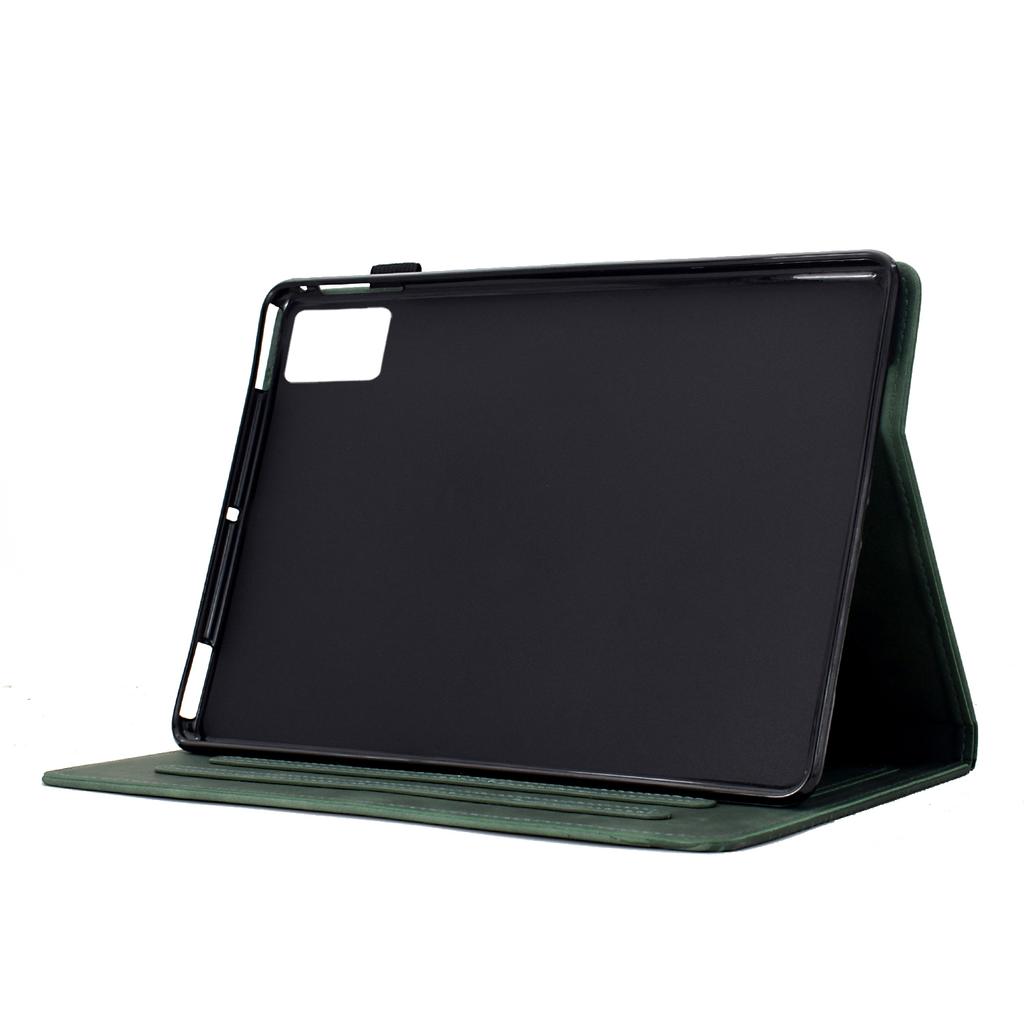 Чехол для Lenovo Tab M11/Xiaoxin Pad 11 2024 с принтом кошек, из ПУ кожи, со слотами для карт, обложка для планшета