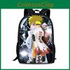 Школьный рюкзак Наруто Узумаки из легкой нейлоновой ткани с множеством отделений для ежедневного использования