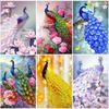 DIY Peacock 5D Diamond Painting Full Round Drill Animal Diamond Embroidery Cross Stitch Mosaic Resin Home Decor Wall Art