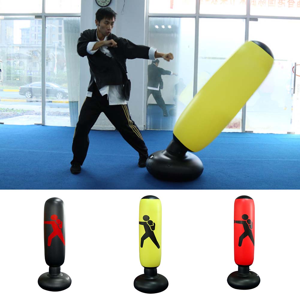 Inflatable Vertical Boxing Column Tumbler Inflatable Sandbag Decompression Fitness Toy