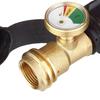 Propane Tank Gauge Level Indicator Brass Propane Pressure Gauge for 5-40lb Tanks