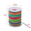 100 м Радужный цветной эластичный шнур 1 мм, растягивающаяся нить, ремесло для плетения бисером, ювелирные изделия «сделай сам»