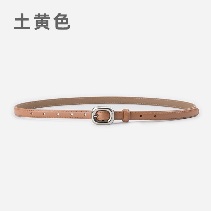 Четыре сезона в наличии новый кожаный женский тонкий ремень кожаный универсальный модный женский простой джинсовый женский ремень