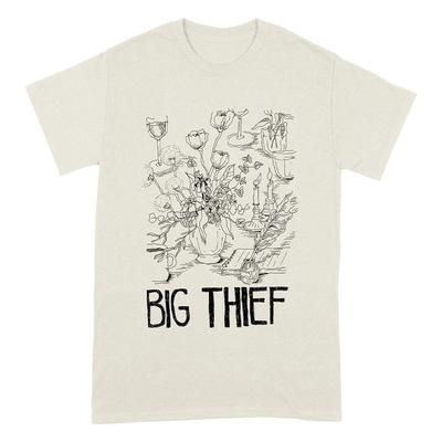Big Thief Цветы и Свечи Слоновая кость Футболка 2025 Подарок Тур Go267