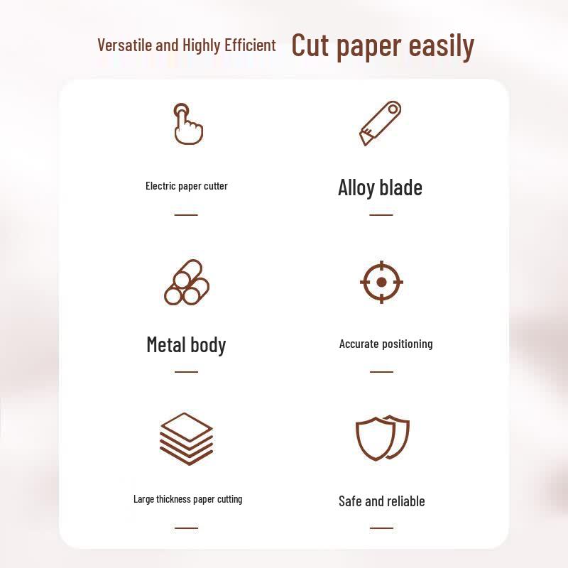 GePai Electric Desktop Paper Cutting Machine CN plug (adapter included)