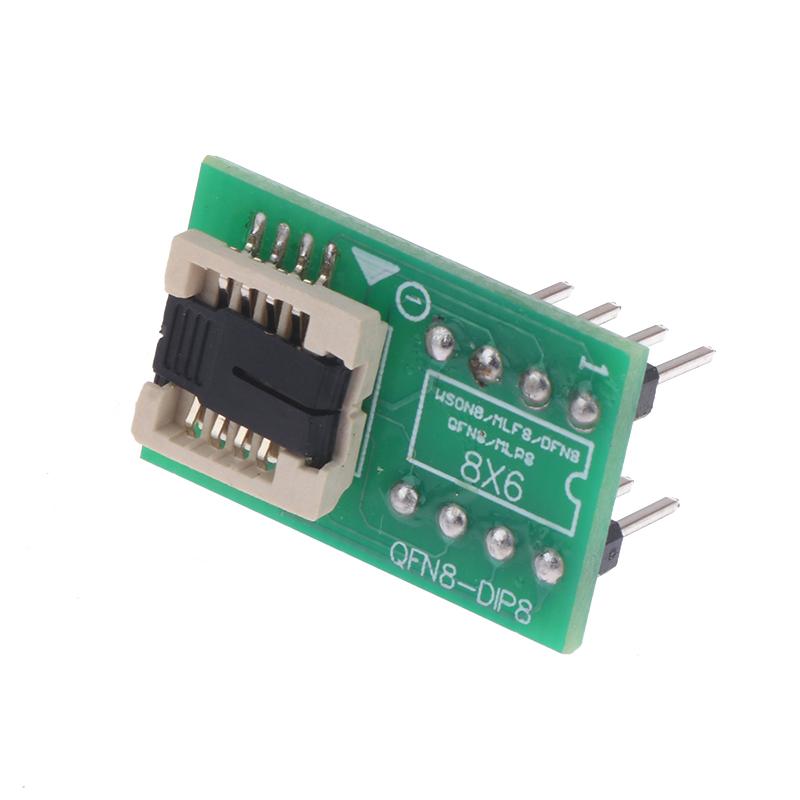 DFN8 WSON8 MLF8 MLP8 QFN8 to DIP8 Adapter 6*5mm 6*8 IC Chips Socket For CH341A TL866ii Plus RT809H/F T48 T56 EZP2025 Programmer