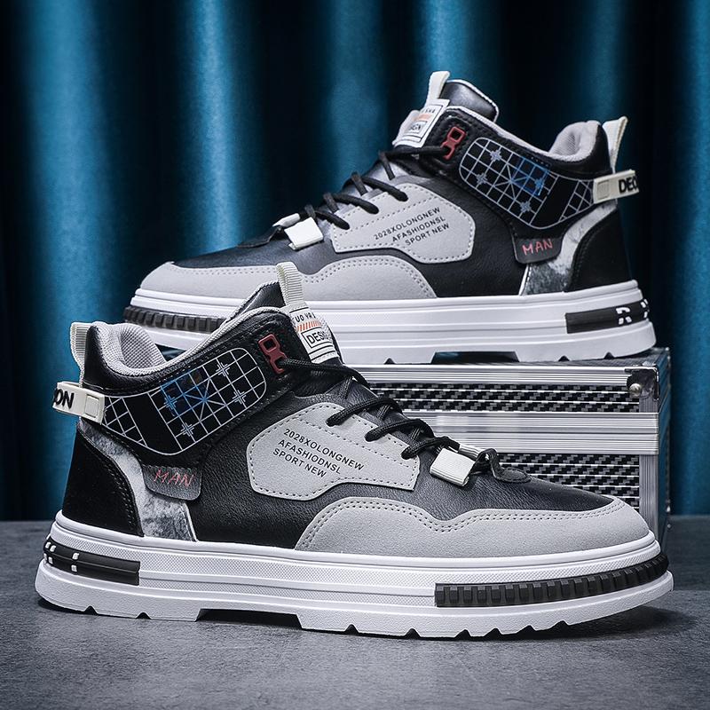 Новые мужские летние дышащие кроссовки, модная повседневная дизайнерская обувь на платформе, удобная обувь с высоким верхом, ботинки для ходьбы на открытом воздухе