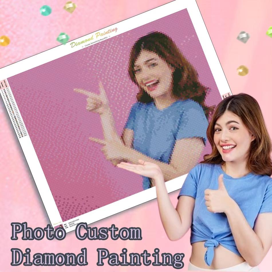 Photo Custom Diamond Painting Landscape Portrait Photo Customized On Canvas Modern Handicrafts For Room Decor