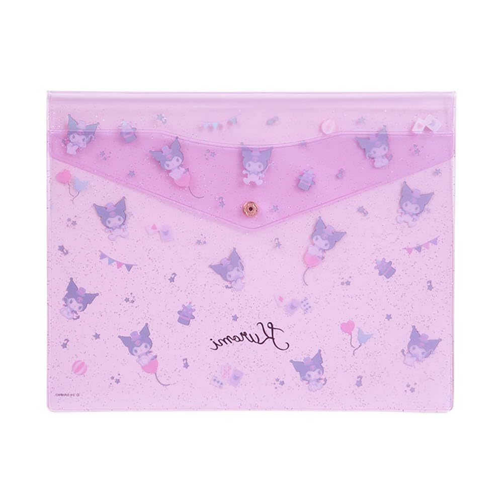 Sanrio Clear Flat Case Kuromi Width X Depth X Height 20cm 818275 Approx. 25.5 0.5