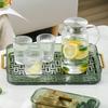 Dark Green Color Water Drainage Tea Tray Kitchen Counter Drain Board  Dish Drying