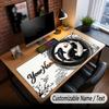 Music General Theme Custom Mouse Pad Personalized With Name Text Customized Desk Mat For Office Home Decor