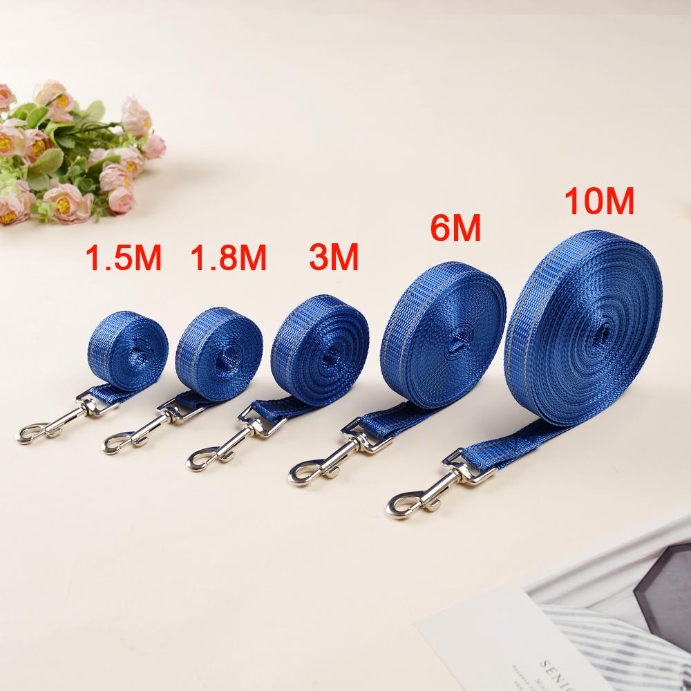 Nylon Dog Leash Reflective Traction Rope for Small Large Dogs Outdoor Training Walking Puppy Lead Belt Long Lanyard Pet Supplies