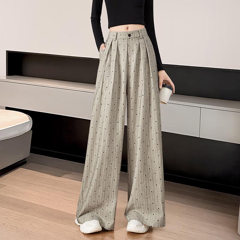 Женские брюки-палаццо из твила с высокой посадкой