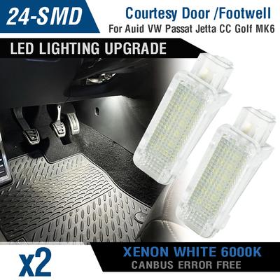 2 шт. безошибочный SMD светодиодный бардачок под дверью, подсветка для ног для Skoda Fabia Octavia VW Golf4/5/6 Tiguan Touareg