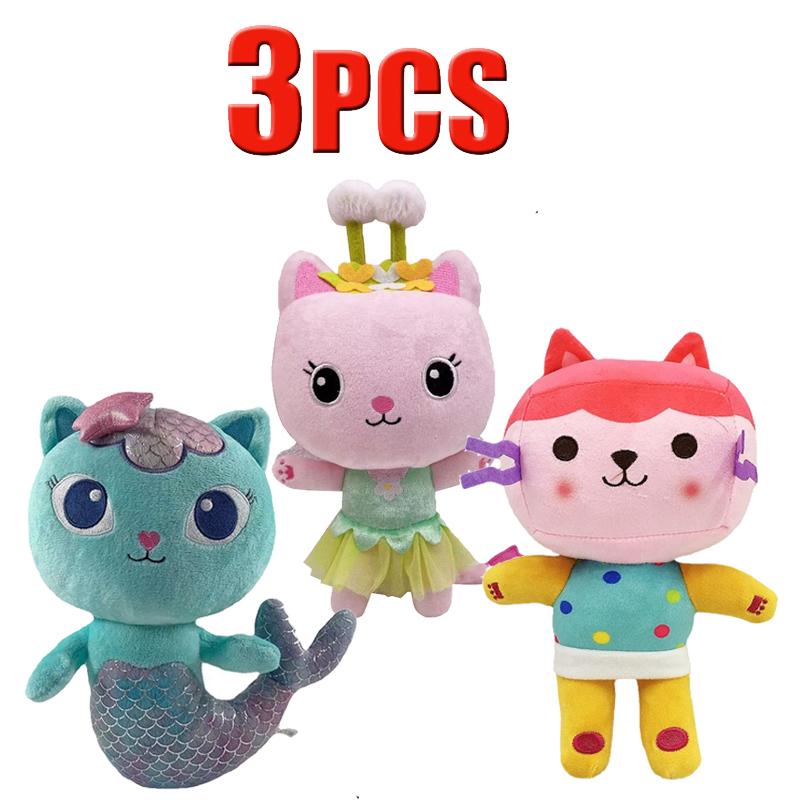 ## in Gabby Dollhouse Plush Toy Mercat Cartoon Stuffed Animals Smiling Cat Car Cat Hug Gaby Girl Dolls Kids Birthday Gifts