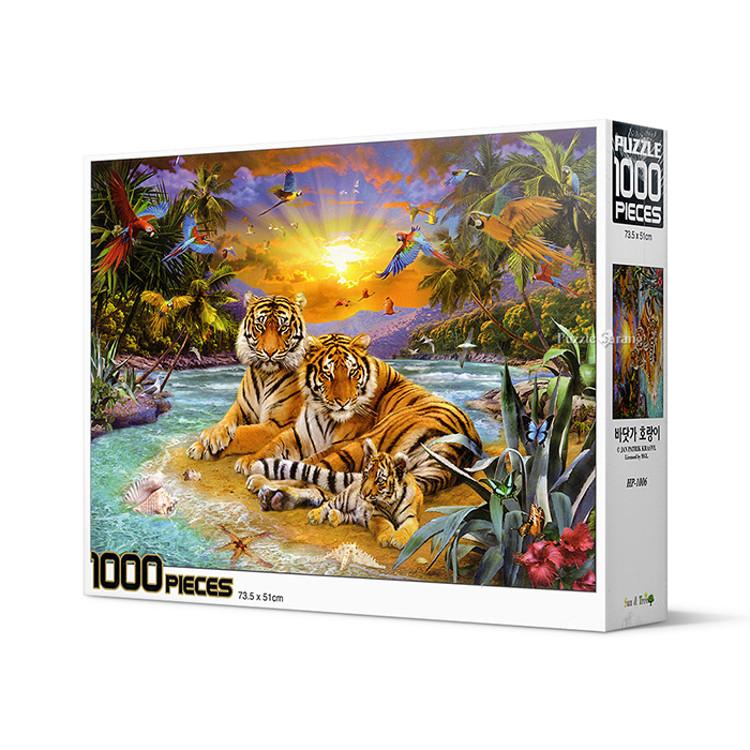 Пазл из 1000 деталей / Red Tiger Forest, популярная корейская головоломка