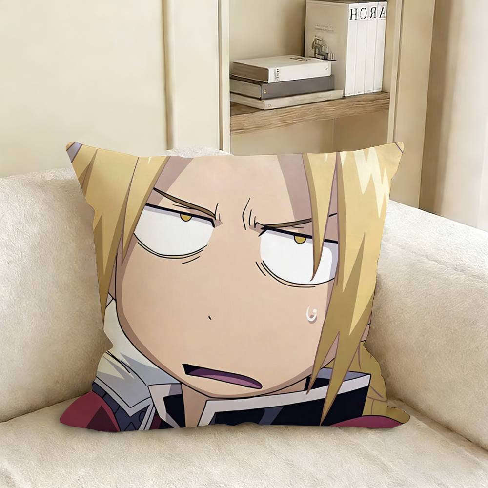 F-Fullmetal Anime A-Alchemist Various Sizes Square Pillow Case For Car Home Bedchamber Decor
