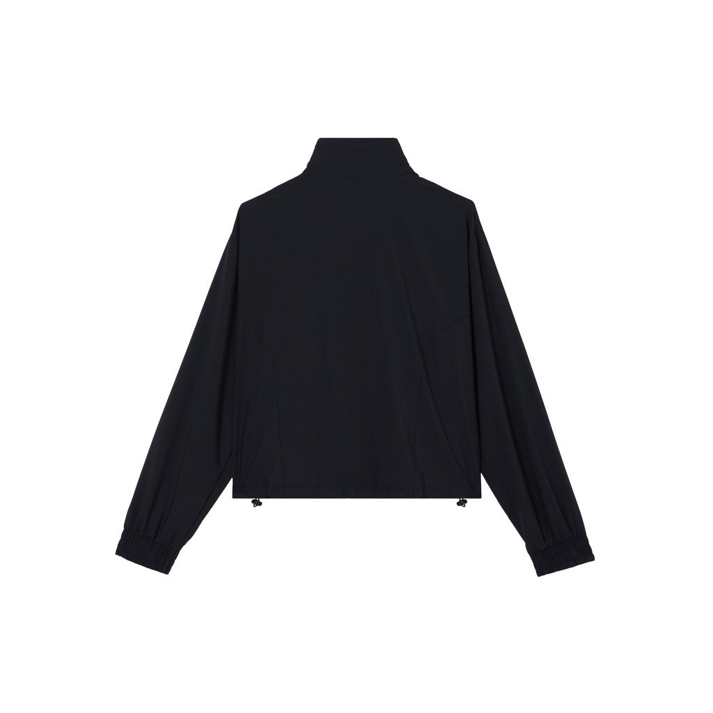 Nike Loose Solid Color Stand Collar Long Sleeve Jacket Women Jacket Black FB5016-010