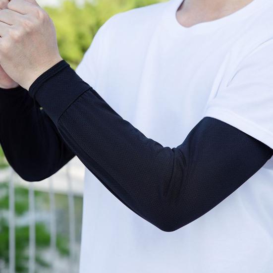 Cooling Arm Sleeves for Men Women UV Sun Protection Sports Compression Arm Cover for Cycling Driving Outdoor Activities