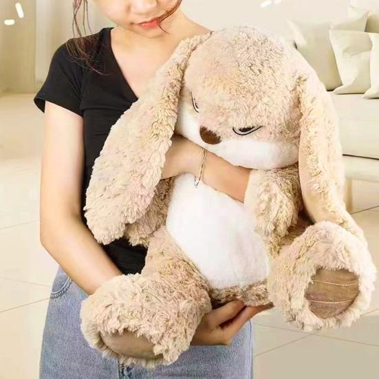 Large Angry Rabbit Plush Toy Soft Stuffed Animal Kawaii Fluff Bunny Dolls Room Decor Birthday Gifts
